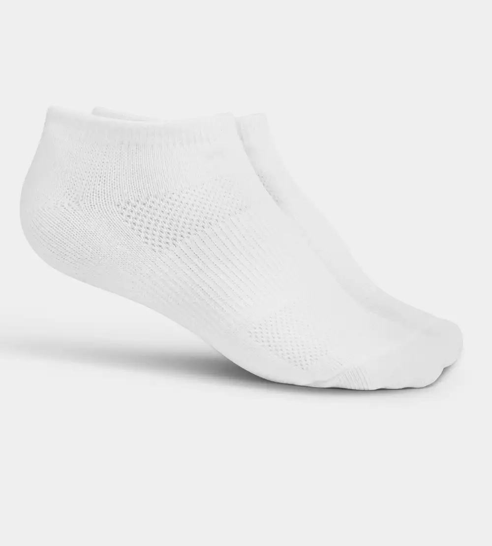 48cf911af2d0f63c8781f22404b96c581df93607 LADIES TRAINER ANKLE SOCKS - WHITE - Image 1