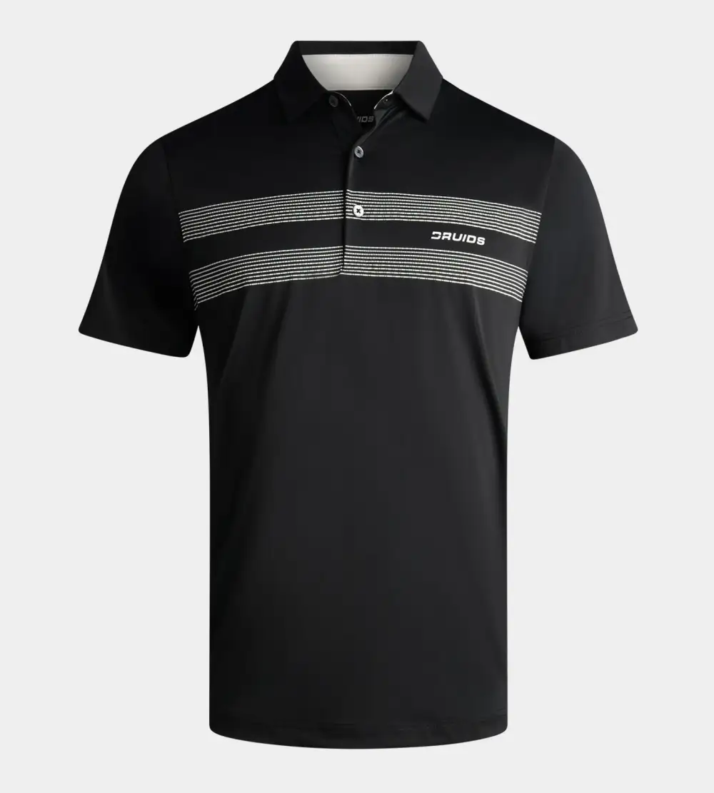 511cad45ff64998792836f13be3a43ada049f0ea LINEAR POLO - BLACK - Image 1
