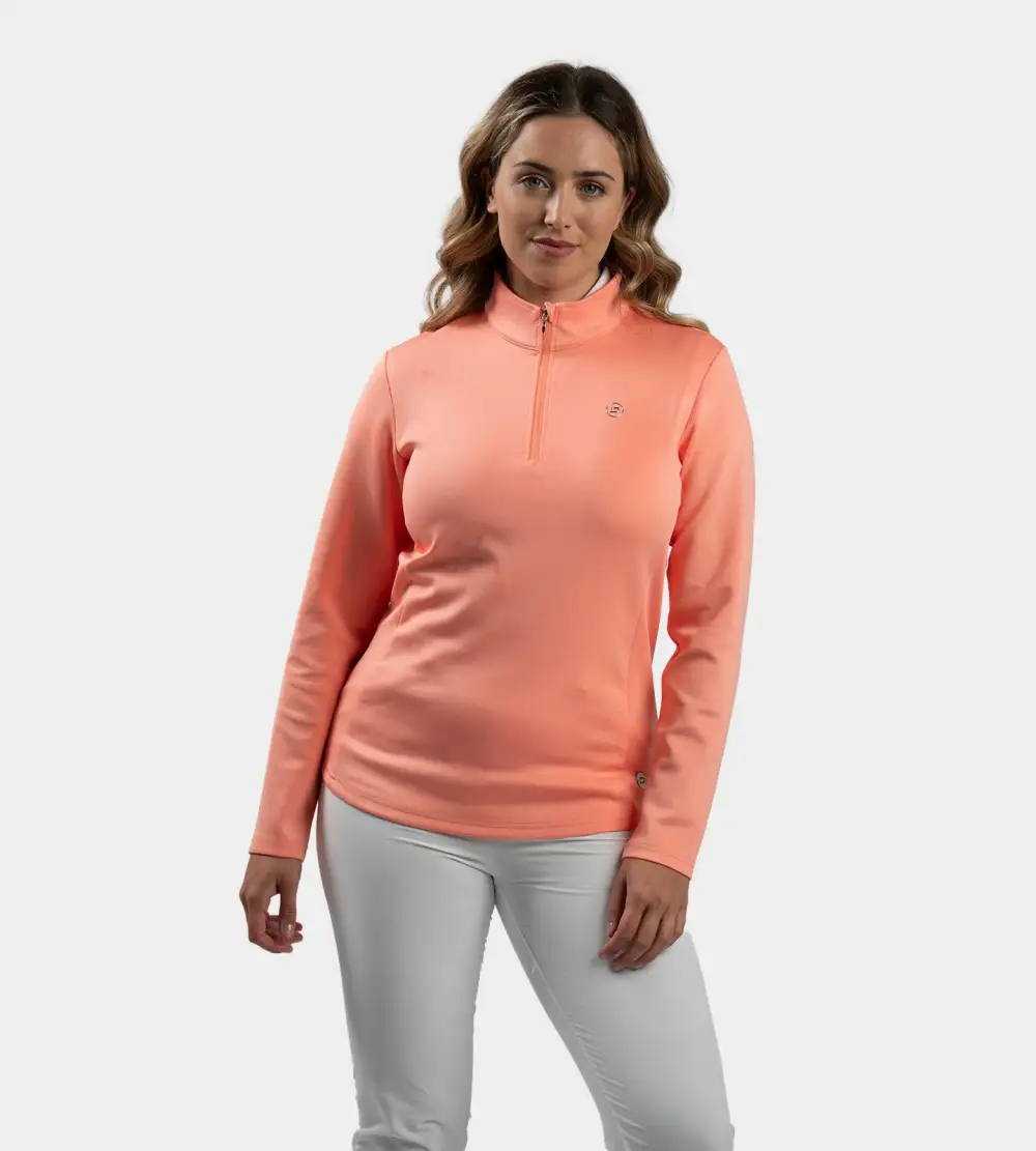 5c0bdb50dea78987537911400ca9461abc1917e3 LADIES ULTRA BLEND MIDLAYER - CORAL - Image 1