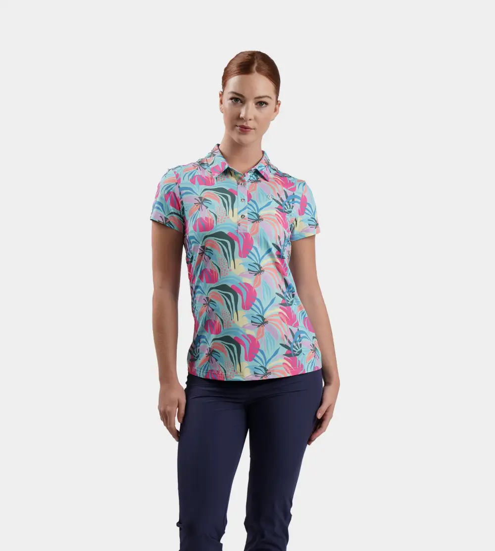 770a486c8175287aeddcba0bc60438027ee3ea36 LADIES TROPIC POLO - GREEN - Image 1