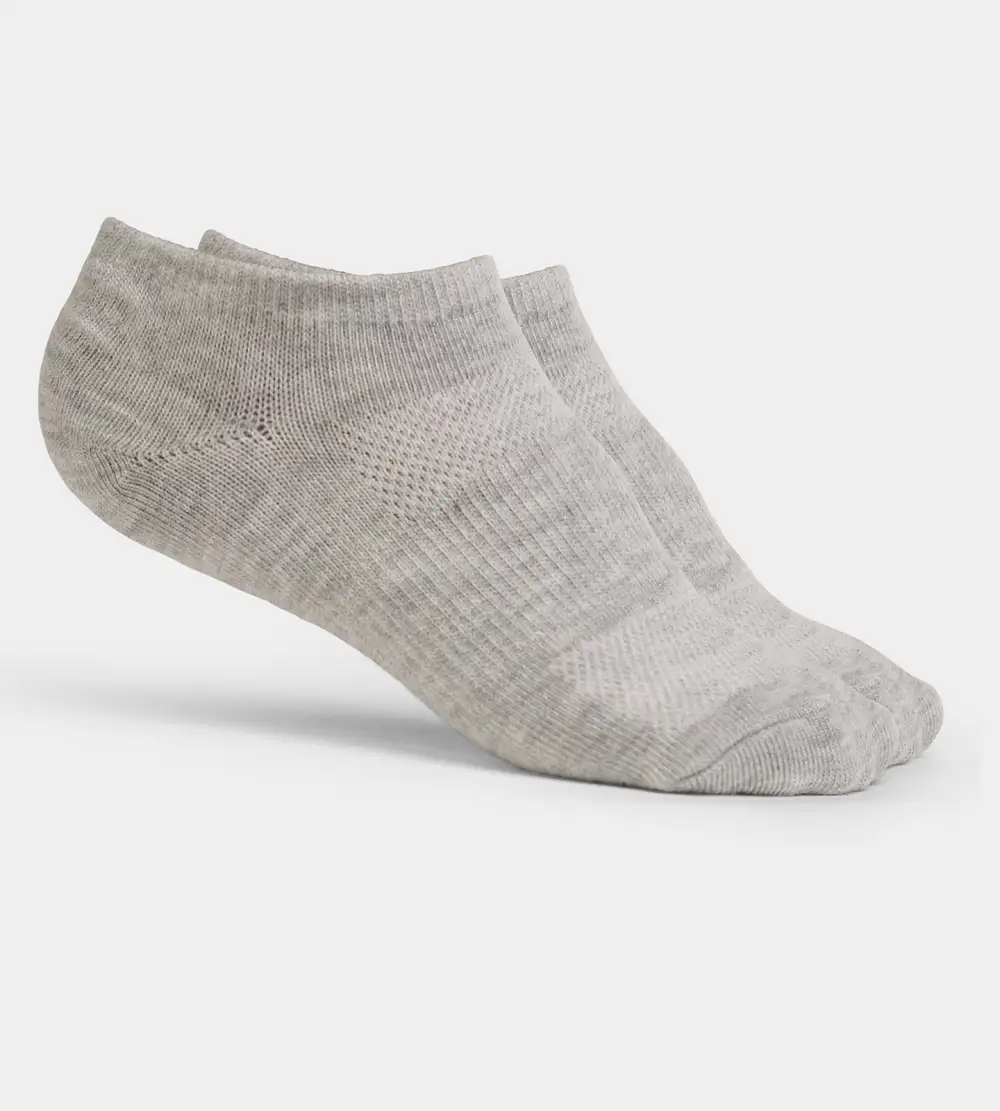 981716d43a775e12ad09c2695e6ac1835021630f LADIES TRAINER ANKLE SOCKS - GREY - Image 1