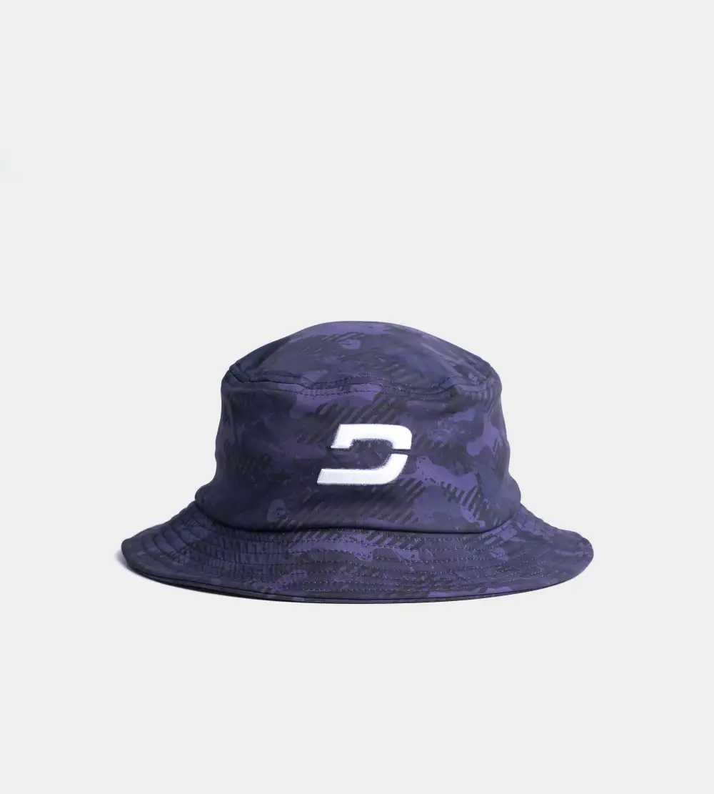 a0f8abf799791de008b9c9359bb6896710b01437 CAMO BUCKET HAT - NAVY - Image 1
