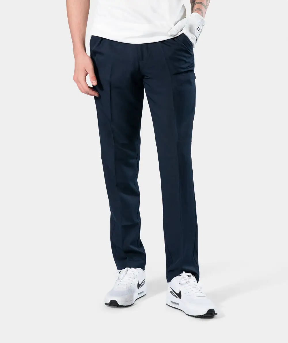 b6c4ca6f86f666a6f666efeaf9b795d7fd079685 MENS CLIMA GOLF TROUSERS - NAVY - Image 1