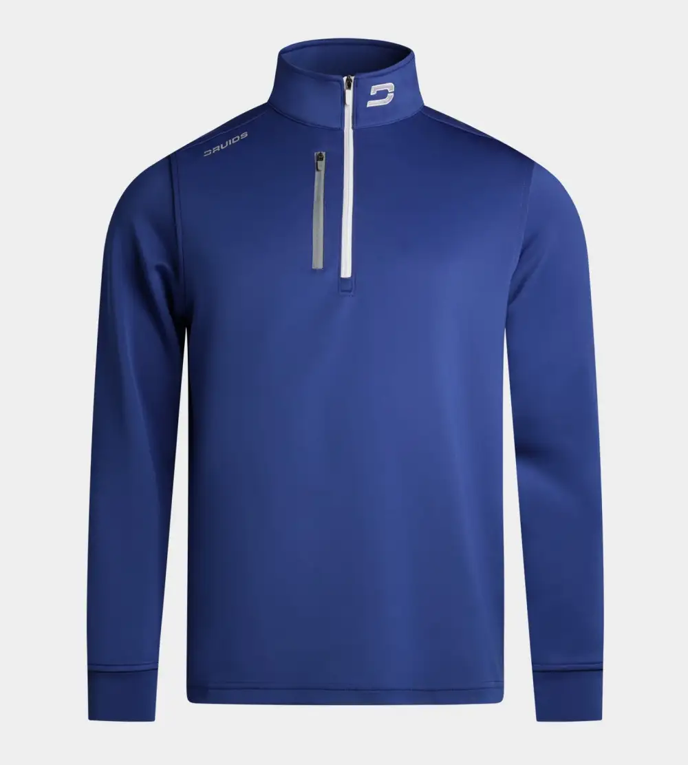 cd11662578546fda20966a4dba93091ac402e31e MEN'S ULTRA BLEND GOLF MIDLAYER 1/4 ZIP - BLUE - Image 1